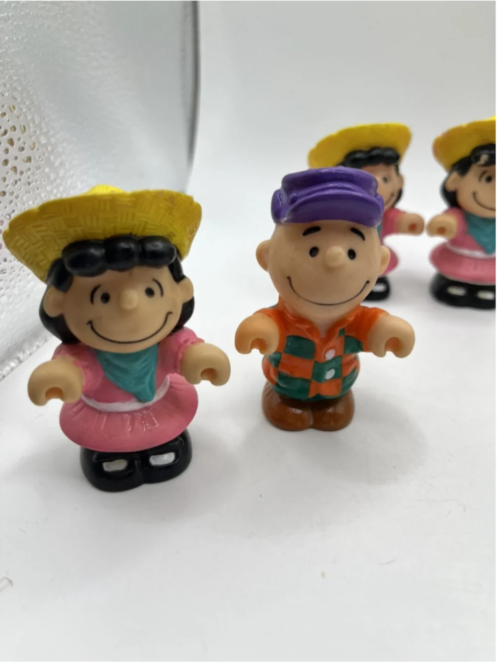 5 Vintage 1989 McDonald's Peanuts Snoopy Down on the Farm Happy Meal Cake Topper